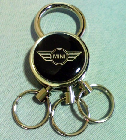 ミニクーパー　MINI　Cooper　3連キーリング