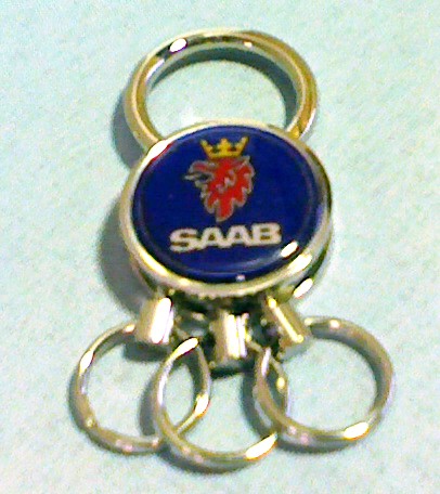 サーブ　SAAB　3連キーホルダー