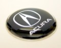 アキュラ　ACURA　23mmブラック 立体樹脂盛3Dステッカー