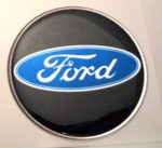 フォード　ブラック Ford　50mm 立体樹脂盛3Dステッカー