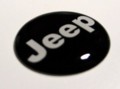 ジープ　ブラック JEEP　23mm 立体樹脂盛3Dステッカー
